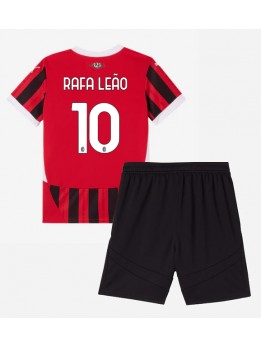 AC Milan Rafael Leao #10 Dječji Domaci Dres kompleti 2024-25 Kratak Rukavima (+ kratke hlače)